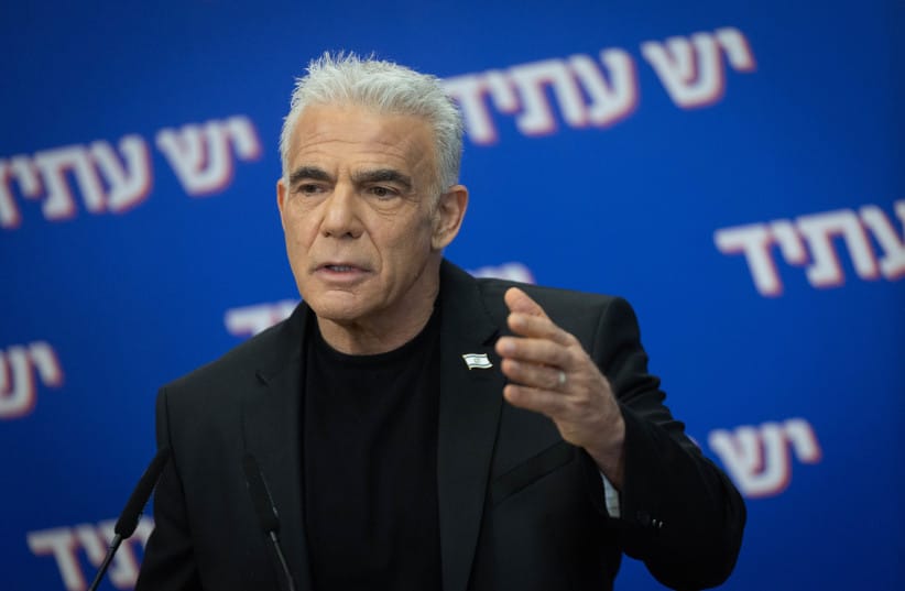Opposition leader Yair Lapid. The Iran war is not yet the victory Netanyahu claims, but it is not the failure Lapid portrays it as, the writer says.